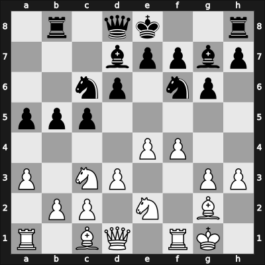 1963 Budapest HUN – Round 1.9 – Ladanyike-Karakas, Eva – 1/2-1/2 – Borisenko-Belova, Valentina – G12