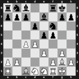 1963 Budapest ch-HUN – Round 1 – Koberl, Ferenc – 1/2-1/2 – Dely, Peter – G14