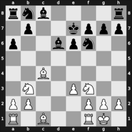 1963 Budapest ch-HUN – Round 1 – Forintos, Gyozo V – 1/2-1/2 – Portisch, Lajos – G37