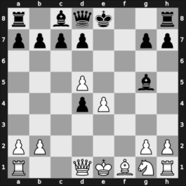 1963 Budapest ch-HUN – Round 1 – Somogyi, Istvan – 1/2-1/2 – Haag, Ervin – G49