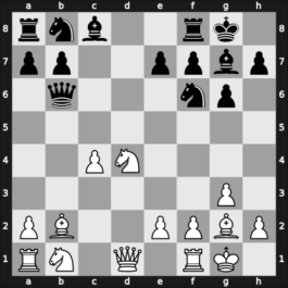 1963 Budapest ch-HUN – Round 1 – Portisch, Lajos – 1/2-1/2 – Dely, Peter – G95