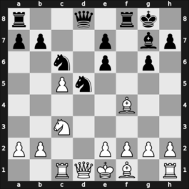 1963 Budapest ch-HUN – Round 1 – Varnusz, Egon – 0-1 – Lengyel, Laszlo – G98