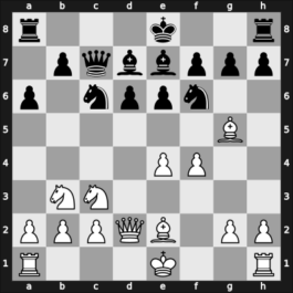 1963 City of B’ham Open – Round 5 – Gibbs, Peter Campbell – 1/2-1/2 – Griffiths, Peter C – G6
