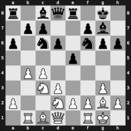 1963 Club Argentino – Round 3 – Esposito, Alfredo – 1/2-1/2 – Sanguineti, Raúl Carlos – G14