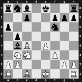1963 Club Argentino – Round 8 – Cruz, Raul C. – 1/2-1/2 – Garcia Rodriguez, Raimundo – G35