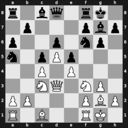 1963 Enschede zt – Round 1 – Van Scheltinga, Theo – 1/2-1/2 – Penrose, Justin – G3