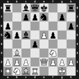 1963 FRG Ch 07th – Round 7 – Bachmann, Karlheinz – 1/2-1/2 – Clemens, Christian, Dr. – G17