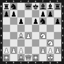1963 FRG Ch 07th – Round 14 – Bachmann, Karlheinz – 1/2-1/2 – Besser, Hans – G28