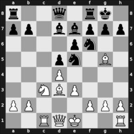 1963 FRG Ch Bad Pyrmont GER – Round 10 – Lohsse, Hans Peter – 1/2-1/2 – Troeger, Paul – G19
