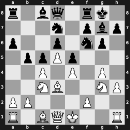 1963 FRG Ch Bad Pyrmont GER – Round 14 – Gerusel, Mathias – 1/2-1/2 – Pfleger, Helmut, Dr. – G28