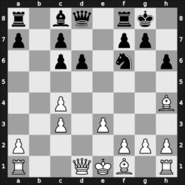 1963 GDR Ch Aschersleben GER – Round 11 – Muehlberg, Siegfried – 1/2-1/2 – Hennings, Artur – G58