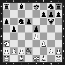 1963 GDR Ch Aschersleben GER – Round 13 – Moehring, Guenther – 1/2-1/2 – Baumbach, Friedrich, Dr. – G68