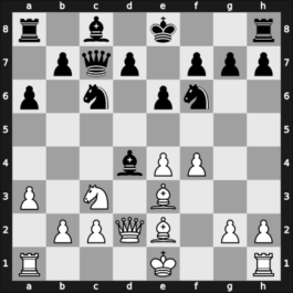 1963 HUN-RSFSR – Round 1.2 – Kholmov, Ratmir D – 1/2-1/2 – Szabo, Laszlo – G3