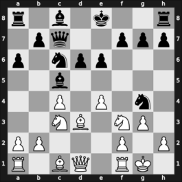 1963 Halle zt – Round 1 – Johannessen, Simon T – 0-1 – Portisch, Lajos – G75