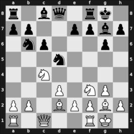 1963 Havanna PANAM – Round 6 – Letelier Martner, Rene – 1/2-1/2 – Calero Nino, Camilo – G8