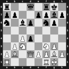 1963 Hoogovens-B – Round 5 – Dunkelblum, Arthur – 1/2-1/2 – De Rooi, Paul – G15