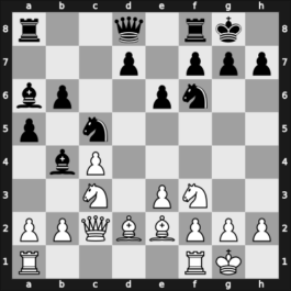 1963 Hoogovens-B – Round 7 – Wade, Robert G – 1/2-1/2 – Mohrlok, Dieter – G22