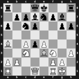 1963 Hoogovens-C – Round 5 – Kieninger, George – 1/2-1/2 – Saemisch, Friedrich – G19