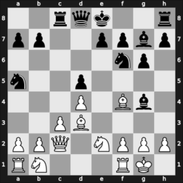 1963 Leningrad – Round ? – Dubinsky, Alexander – 1/2-1/2 – Chistiakov, Alexander – G18