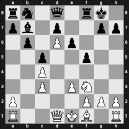 1963 Leningrad ch-URS – Round 1 – Kortchnoi, V. – 0-1 – Taimanov, M. – G47