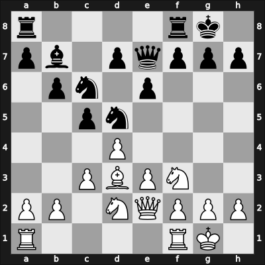 1963 Leningrad ch-URS – Round ? – Bondarevsky, Igor – 1/2-1/2 – Averbakh, Yuri L – G152