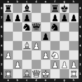 1963 Moscow – Round 13 – Liberzon, Vladimir M – 1-0 – Tal, Mikhail – G21