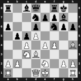 1963 Moscow RUS – Round ? – Shamkovich, Leonid – 1-0 – Soloviev, Vladimir A – G26