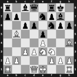 1963 New York ch-USA – Round 6 – Weinstein, Raymond – 0-1 – Bisguier, Arthur B – G28