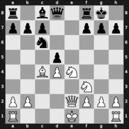 1963 New York ch-USA – Round 1 – Mednis, Edmar J – 0-1 – Fischer, Raphael – G2
