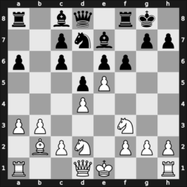 1963 New York ch-USA – Round 11 – Mednis, Edmar J – 1/2-1/2 – Byrne, Ray – G19