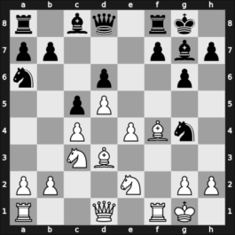 1963 Nt Helmbrechts GER – Round 7 – Delander, Adolf – 1/2-1/2 – Pfleger, Helmut, Dr. – G29