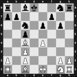 1963 Odense ch-DEN – Round 2 – Brinck-Claussen, Bjorn – 1/2-1/2 – Larsen, Bent Ravn – G3