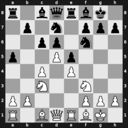 1963 POL Ch 20th – Round 13 – Balcerowski, Witold – 1/2-1/2 – Manasterski, Lutoslaw – G79