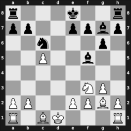 1963 Pan American Ch – Round 1 – Cadena Munoz, Juan Jose – 0-1 – Jimenez Zerquera, Eleazar – G4