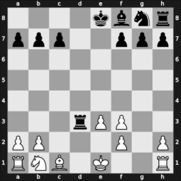 1963 Pan American Ch – Round 11 – Cobo Arteaga, Eldis – 1/2-1/2 – Jimenez Zerquera, Eleazar – G46