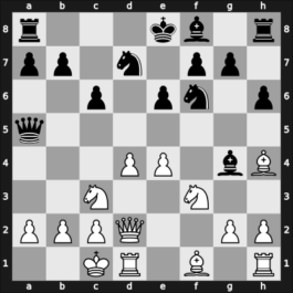 1963 Paris – Round 6 – Thiellement, Andre – 1/2-1/2 – Molnar, Francois – G6