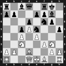 1963 Piatigorsky Cup – Round 7 – Petrosian, Tigran A. – 1/2-1/2 – Reshevsky, Samuel – G13
