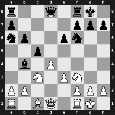 1963 Piatigorsky Cup – Round 13 – Reshevsky, Samuel – 1/2-1/2 – Najdorf, Miguel – G27