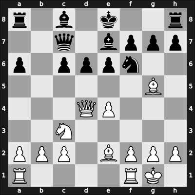 1963 RUS Ch – Round ? – Nezhmetdinov, Rashid – 1/2-1/2 – Kotkov, Yuri M – G4