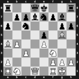 1963 RUS Ch – Round ? – Sergievsky, Vladimir D – 1-0 – Nezhmetdinov, Rashid – G9