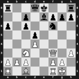 1963 RUS Ch – Round ? – Nezhmetdinov, Rashid – 1-0 – Lein, Anatoly – G11