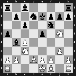 1963 Reggio Emilia 6364 06th – Round 4 – Trincardi, Tullio – 0-1 – Flesch, János – G12