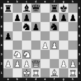 1963 Rubinstein Memorial – Round 4 – Bednarski, Jacek B – 0-1 – Gunsberger, Alexander – G27