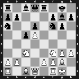 1963 Rubinstein Memorial – Round 7 – Kluger, Gyula – 0-1 – Matulovic, Milan – G43