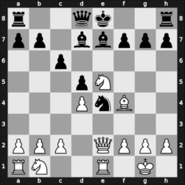 1963 Sarajevo – Round 9 – Shamkovich, Leonid – 1/2-1/2 – Trifunovic, Petar – G53