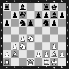 1963 Sochi – Round 1 – Krogius, Nikolai V – 1/2-1/2 – Ciocaltea, Victor – G15