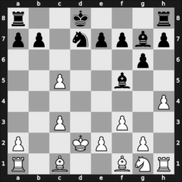 1963 Sochi – Round 9 – Zaitsev, Aleksandr – 1-0 – Smyslov, Vladimir – G55