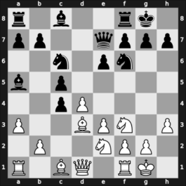1963 Sochi – Round 10 – Kozma, Julius – 1/2-1/2 – Krogius, Nikolai V – G57
