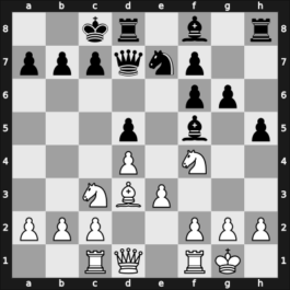 1963 Sverdlovsk – Round 1 – Goldenov, Boris P – 1/2-1/2 – Kholmov, Nikita Vit – G1