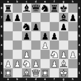 1963 UKR Ch – Round 5 – Lazarev, Efim M. – 1/2-1/2 – Bukhover, Alik – G34